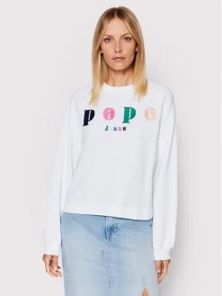 Pepe Jeans Γυναίκες Μπλούζες Μπλούζα Peg PL581238 Λευκό Regular Fit