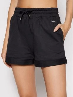 Pepe Jeans Γυναίκες Αθλητικά Σορτς Αθλητικό σορτς Aina PL800969 Μαύρο Regular Fit