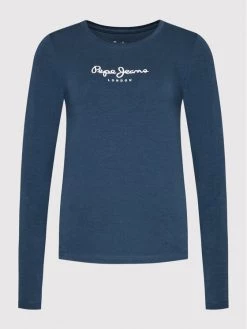Pepe Jeans Γυναίκες Μπλουζάκια Μπλουζάκι New Virginia PL505203 Σκούρο μπλε Slim Fit -Pepe Jeans Κατάστημα unnamed file 101