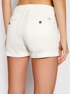 Pepe Jeans Γυναίκες Υφασμάτινα Σορτς Σορτς υφασμάτινο Balboa PL800629 Λευκό Regular Fit -Pepe Jeans Κατάστημα unnamed file 1014