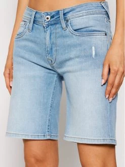 Pepe Jeans Γυναίκες Τζιν Σορτς Τζιν σορτσάκια Poppy PL800493 Μπλε Regular Fit