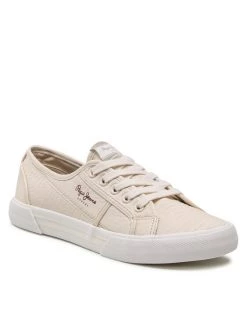 Pepe Jeans Γυναίκες Κλειστά Παπούτσια Πάνινα παπούτσια Brady W Snake PLS31291 Μπεζ