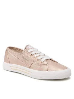 Pepe Jeans Γυναίκες Κλειστά Παπούτσια Πάνινα παπούτσια Brady W Met PLS31289 Ροζ