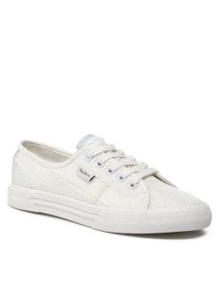 Pepe Jeans Γυναίκες Κλειστά Παπούτσια Πάνινα παπούτσια Brady W Shine PLS31290 Λευκό