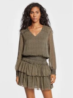 Pepe Jeans Γυναίκες Καθημερινά Φορέματα Φόρεμα καθημερινό Lara PL953129 Μαύρο Regular Fit