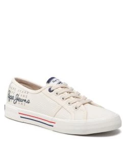 Pepe Jeans Γυναίκες Κλειστά Παπούτσια Πάνινα παπούτσια Brady W Logo PLS31288 Μπεζ