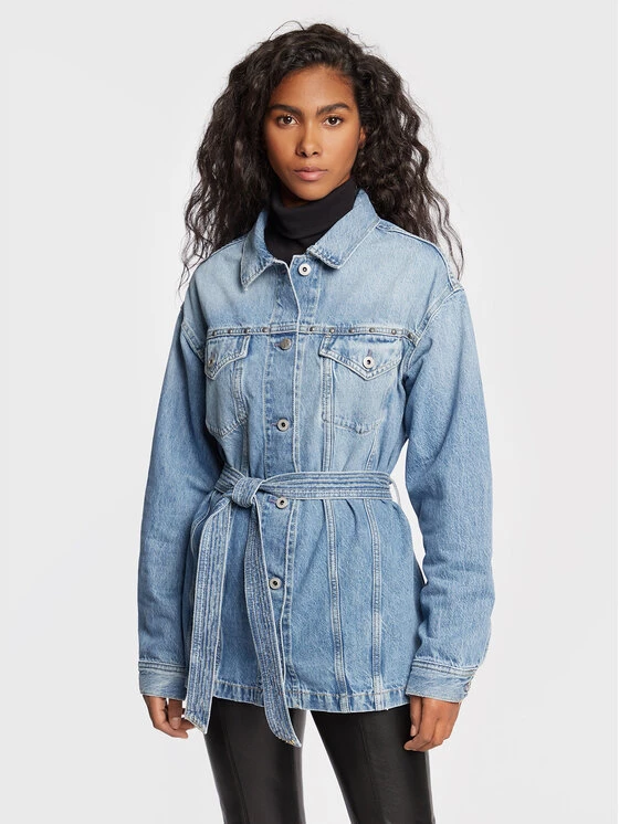 Pepe Jeans Γυναίκες Τζιν Μπουφάν Τζιν μπουφάν Moira PL402125 Μπλε Regular Fit 1 Pepe Jeans Γυναίκες Τζιν Μπουφάν Τζιν μπουφάν Moira PL402125 Μπλε Regular Fit