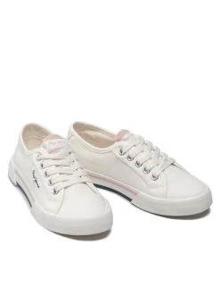 Pepe Jeans Γυναίκες Κλειστά Παπούτσια Πάνινα παπούτσια Brady Girl Basic PGS30543 Λευκό -Pepe Jeans Κατάστημα unnamed file 1179