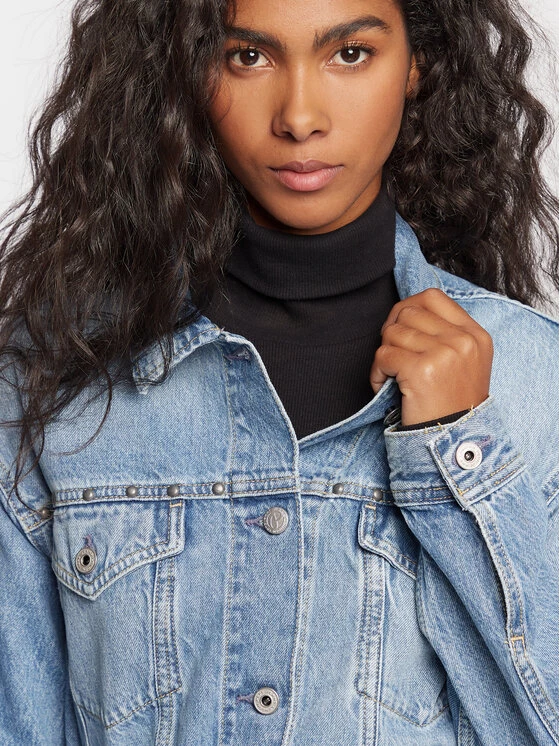 Pepe Jeans Γυναίκες Τζιν Μπουφάν Τζιν μπουφάν Moira PL402125 Μπλε Regular Fit 4 Pepe Jeans Γυναίκες Τζιν Μπουφάν Τζιν μπουφάν Moira PL402125 Μπλε Regular Fit - Image 4