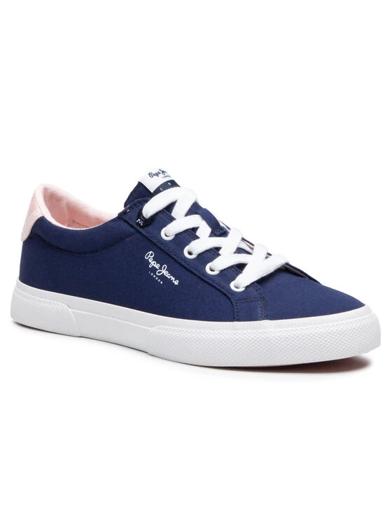 Pepe Jeans Γυναίκες Κοντά Sneakers Πάνινα παπούτσια Kenton Bass PLS31169 Σκούρο μπλε 1 Pepe Jeans Γυναίκες Κοντά Sneakers Πάνινα παπούτσια Kenton Bass PLS31169 Σκούρο μπλε