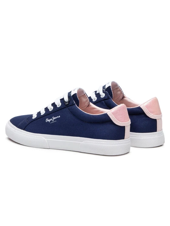 Pepe Jeans Γυναίκες Κοντά Sneakers Πάνινα παπούτσια Kenton Bass PLS31169 Σκούρο μπλε 3 Pepe Jeans Γυναίκες Κοντά Sneakers Πάνινα παπούτσια Kenton Bass PLS31169 Σκούρο μπλε - Image 3