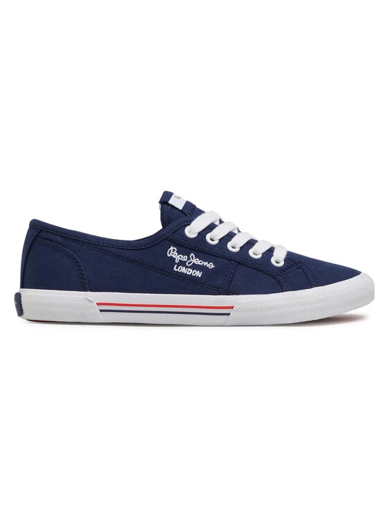 Pepe Jeans Γυναίκες Κοντά Sneakers Πάνινα παπούτσια Aberlady Ecobass PLS31193 Σκούρο μπλε 2 Pepe Jeans Γυναίκες Κοντά Sneakers Πάνινα παπούτσια Aberlady Ecobass PLS31193 Σκούρο μπλε - Image 2