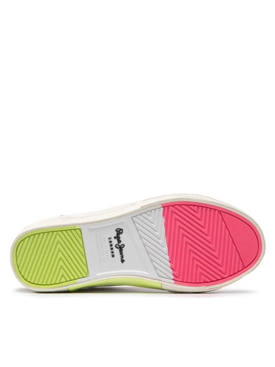 Pepe Jeans Γυναίκες Αθλητικά Kenton Vintage PLS31285 Λευκό 4 Pepe Jeans Γυναίκες Αθλητικά Kenton Vintage PLS31285 Λευκό - Image 4