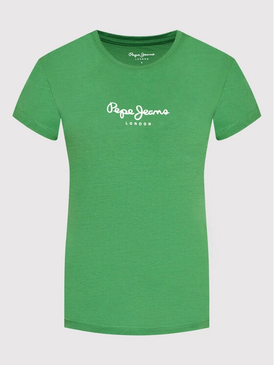 Pepe Jeans Γυναίκες T-shirts T-Shirt New Virgina PL505202 Πράσινο Slim Fit 5 Pepe Jeans Γυναίκες T-shirts T-Shirt New Virgina PL505202 Πράσινο Slim Fit - Image 5