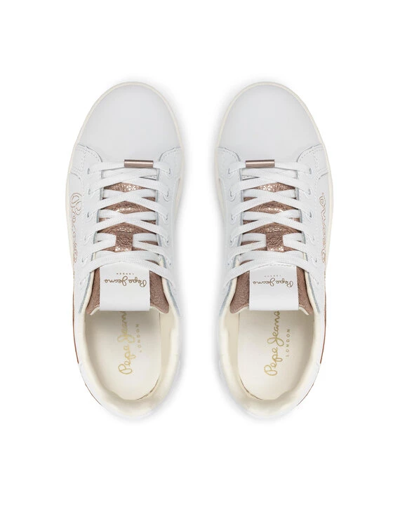 Pepe Jeans Γυναίκες Αθλητικά Milton Mix PLS31307 Λευκό 6 Pepe Jeans Γυναίκες Αθλητικά Milton Mix PLS31307 Λευκό - Image 6