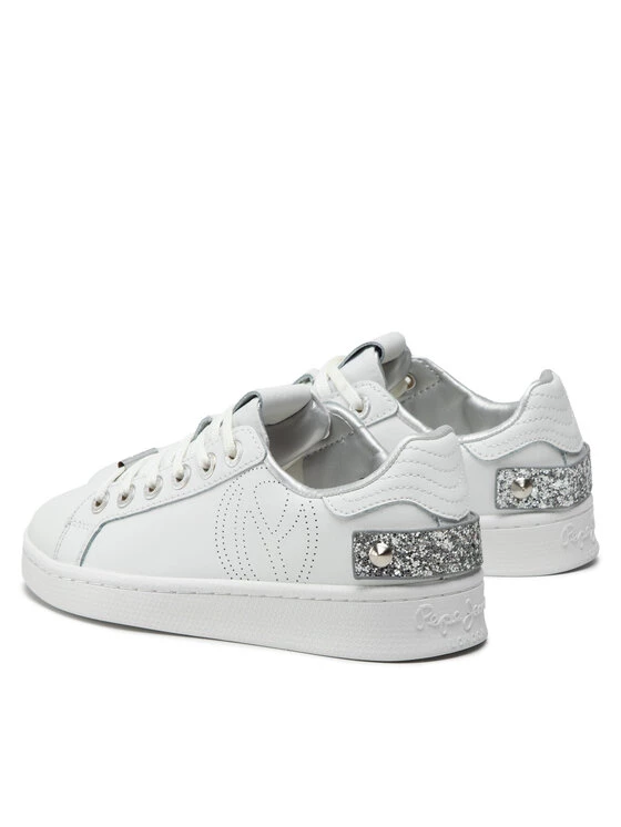 Pepe Jeans Γυναίκες Αθλητικά Milton Glam PLS31305 Λευκό 3 Pepe Jeans Γυναίκες Αθλητικά Milton Glam PLS31305 Λευκό - Image 3