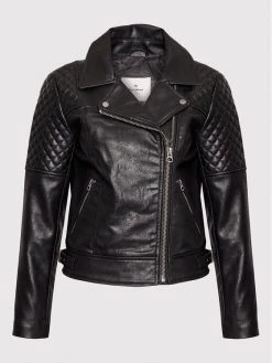 Pepe Jeans Γυναίκες Δερμάτινα Μπουφάν Μπουφάν δερμάτινο Astrid PL402067 Μαύρο Regular Fit -Pepe Jeans Κατάστημα unnamed file 145