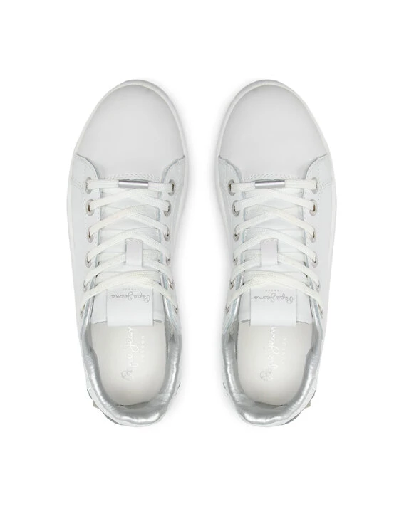 Pepe Jeans Γυναίκες Αθλητικά Milton Glam PLS31305 Λευκό 6 Pepe Jeans Γυναίκες Αθλητικά Milton Glam PLS31305 Λευκό - Image 6