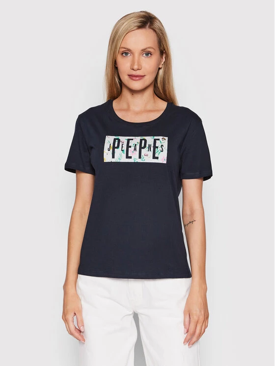 Pepe Jeans Γυναίκες T-shirts T-Shirt Patsy PL505218 Σκούρο μπλε Regular Fit 1 Pepe Jeans Γυναίκες T-shirts T-Shirt Patsy PL505218 Σκούρο μπλε Regular Fit