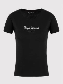 Pepe Jeans Γυναίκες T-shirts T-Shirt PL502711 Μαύρο Slim Fit -Pepe Jeans Κατάστημα unnamed file 155