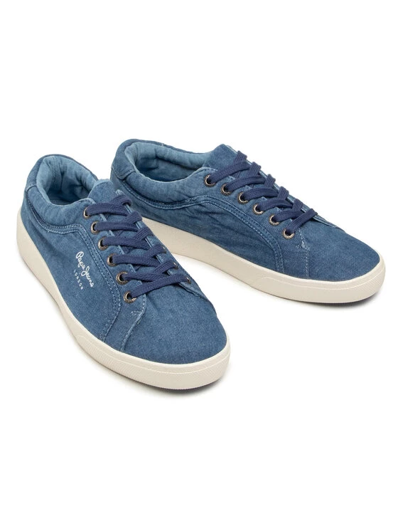 Pepe Jeans Γυναίκες Αθλητικά Rene Denim PLS30824 Μπλε 5 Pepe Jeans Γυναίκες Αθλητικά Rene Denim PLS30824 Μπλε - Image 5