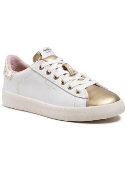 Pepe Jeans Γυναίκες Κλειστά Παπούτσια Αθλητικά Kioto Fire PLS31173 Λευκό