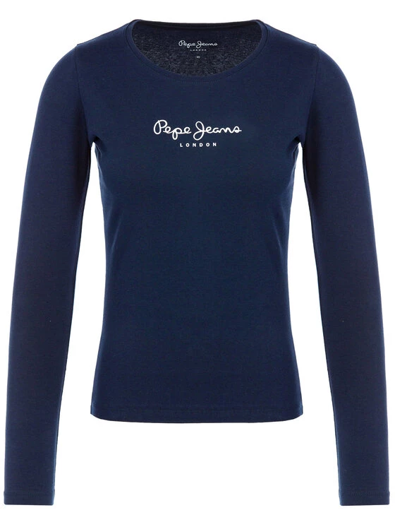 Pepe Jeans Γυναίκες Μπλουζάκια Μπλουζάκι New Virginia PL502755 Σκούρο μπλε Slim Fit 5 Pepe Jeans Γυναίκες Μπλουζάκια Μπλουζάκι New Virginia PL502755 Σκούρο μπλε Slim Fit - Image 5