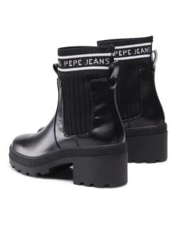 Pepe Jeans Γυναίκες Biker Μποτάκια Μποτάκια Coventry Chelsea PLS50443 Μαύρο -Pepe Jeans Κατάστημα unnamed file 1769