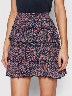 Pepe Jeans Γυναίκες Φούστα Mini Leslie PL900965 Σκούρο μπλε Regular Fit