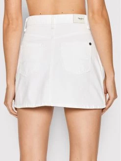 Pepe Jeans Γυναίκες Mini Φούστα τζιν Rachel PL900979 Λευκό Regular Fit -Pepe Jeans Κατάστημα unnamed file 1806
