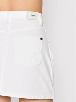 Pepe Jeans Γυναίκες Mini Φούστα τζιν Rachel PL900979 Λευκό Regular Fit -Pepe Jeans Κατάστημα unnamed file 1807