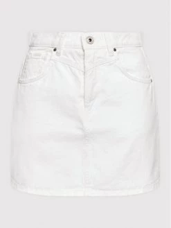 Pepe Jeans Γυναίκες Mini Φούστα τζιν Rachel PL900979 Λευκό Regular Fit -Pepe Jeans Κατάστημα unnamed file 1808