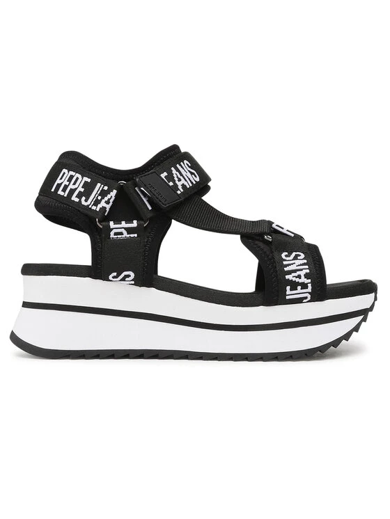 Pepe Jeans Γυναίκες Σανδάλια Fuji Pepe PLS90505 Μαύρο 2 Pepe Jeans Γυναίκες Σανδάλια Fuji Pepe PLS90505 Μαύρο - Image 2