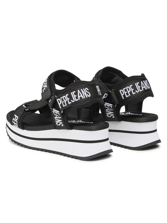 Pepe Jeans Γυναίκες Σανδάλια Fuji Pepe PLS90505 Μαύρο 3 Pepe Jeans Γυναίκες Σανδάλια Fuji Pepe PLS90505 Μαύρο - Image 3