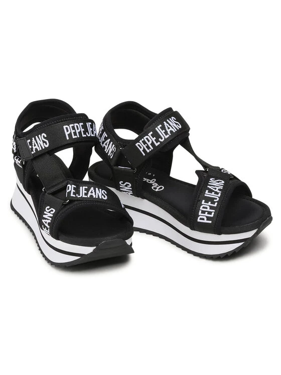 Pepe Jeans Γυναίκες Σανδάλια Fuji Pepe PLS90505 Μαύρο 5 Pepe Jeans Γυναίκες Σανδάλια Fuji Pepe PLS90505 Μαύρο - Image 5