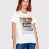 Pepe Jeans Γυναίκες T-shirts T-Shirt Tyler PL505351 Λευκό Regular Fit