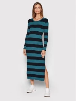 Pepe Jeans Γυναίκες Πλεκτά Φορέματα Φόρεμα υφασμάτινο Paola PL701819 Πράσινο Slim Fit