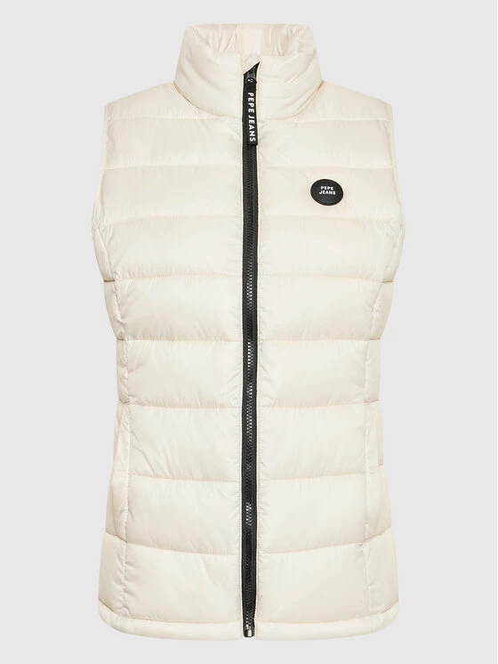 Pepe Jeans Γυναίκες Γιλέκα Γιλέκο Anna PL402093 Μπεζ Regular Fit 6 Pepe Jeans Γυναίκες Γιλέκα Γιλέκο Anna PL402093 Μπεζ Regular Fit - Image 6