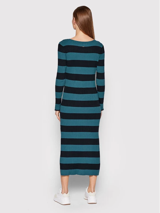 Pepe Jeans Γυναίκες Πλεκτά Φορέματα Φόρεμα υφασμάτινο Paola PL701819 Πράσινο Slim Fit 3 Pepe Jeans Γυναίκες Πλεκτά Φορέματα Φόρεμα υφασμάτινο Paola PL701819 Πράσινο Slim Fit - Image 3