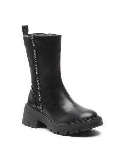 Pepe Jeans Γυναίκες Biker Μποτάκια Μποτάκια Soda Bass W PLS50472 Μαύρο