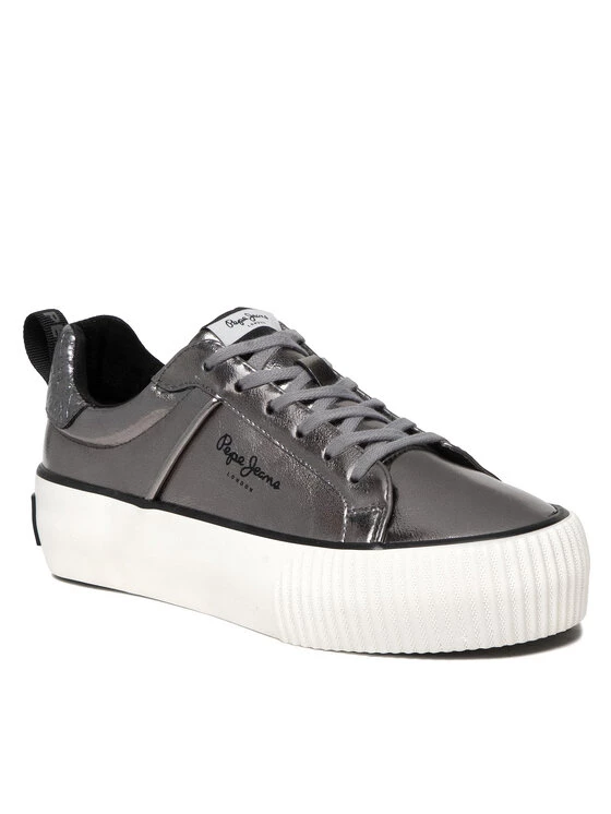 Pepe Jeans Γυναίκες Αθλητικά Ottis W Metallic PLS31412 Ασημί 1 Pepe Jeans Γυναίκες Αθλητικά Ottis W Metallic PLS31412 Ασημί