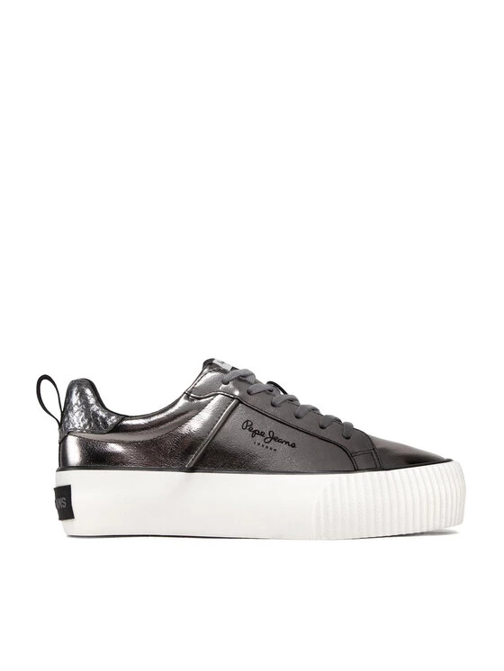 Pepe Jeans Γυναίκες Αθλητικά Ottis W Metallic PLS31412 Ασημί 2 Pepe Jeans Γυναίκες Αθλητικά Ottis W Metallic PLS31412 Ασημί - Image 2