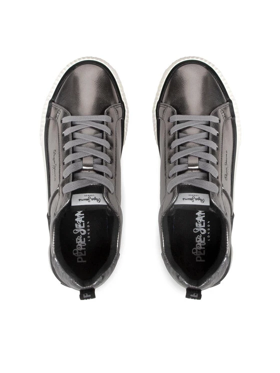 Pepe Jeans Γυναίκες Αθλητικά Ottis W Metallic PLS31412 Ασημί 5 Pepe Jeans Γυναίκες Αθλητικά Ottis W Metallic PLS31412 Ασημί - Image 5