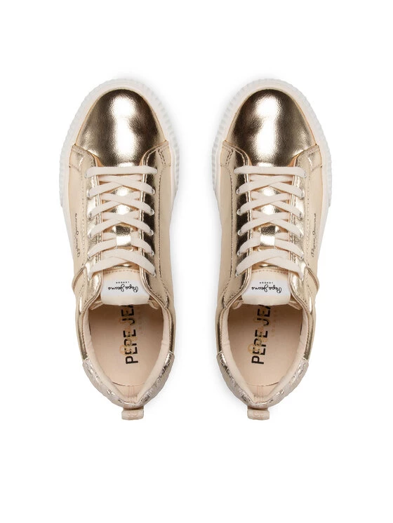 Pepe Jeans Γυναίκες Αθλητικά Ottis W Metallic PLS31412 Χρυσό 5 Pepe Jeans Γυναίκες Αθλητικά Ottis W Metallic PLS31412 Χρυσό - Image 5