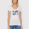 Pepe Jeans Γυναίκες T-shirts T-Shirt Dafne PL505058 Λευκό Regular Fit