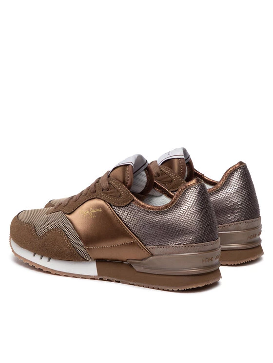 Pepe Jeans Γυναίκες Αθλητικά London W Sequins PLS31382 Καφέ 3 Pepe Jeans Γυναίκες Αθλητικά London W Sequins PLS31382 Καφέ - Image 3