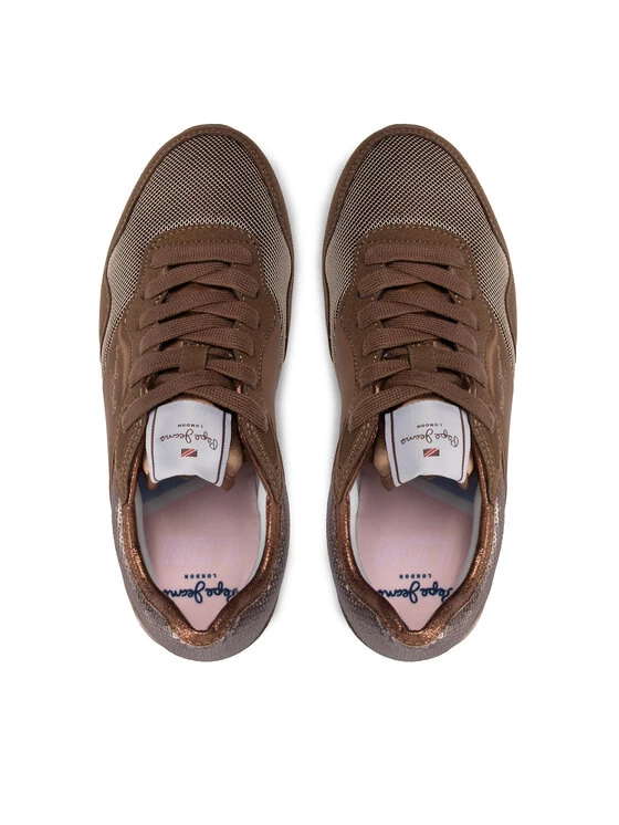 Pepe Jeans Γυναίκες Αθλητικά London W Sequins PLS31382 Καφέ 5 Pepe Jeans Γυναίκες Αθλητικά London W Sequins PLS31382 Καφέ - Image 5