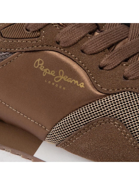 Pepe Jeans Γυναίκες Αθλητικά London W Sequins PLS31382 Καφέ 6 Pepe Jeans Γυναίκες Αθλητικά London W Sequins PLS31382 Καφέ - Image 6