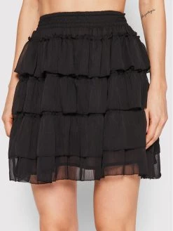 Pepe Jeans Γυναίκες Φούστα Mini Fina PL900998 Μαύρο Regular Fit