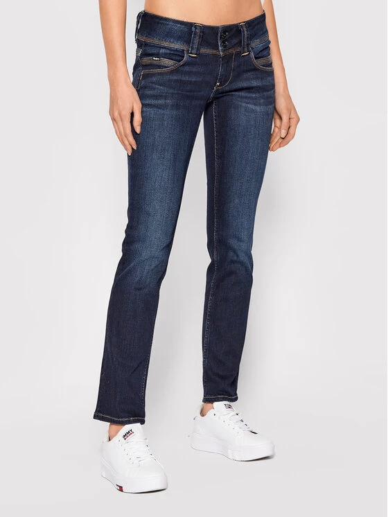 Pepe Jeans Γυναίκες Straight Leg Τζιν Venus PL204175 Σκούρο μπλε Regular Fit 1 Pepe Jeans Γυναίκες Straight Leg Τζιν Venus PL204175 Σκούρο μπλε Regular Fit